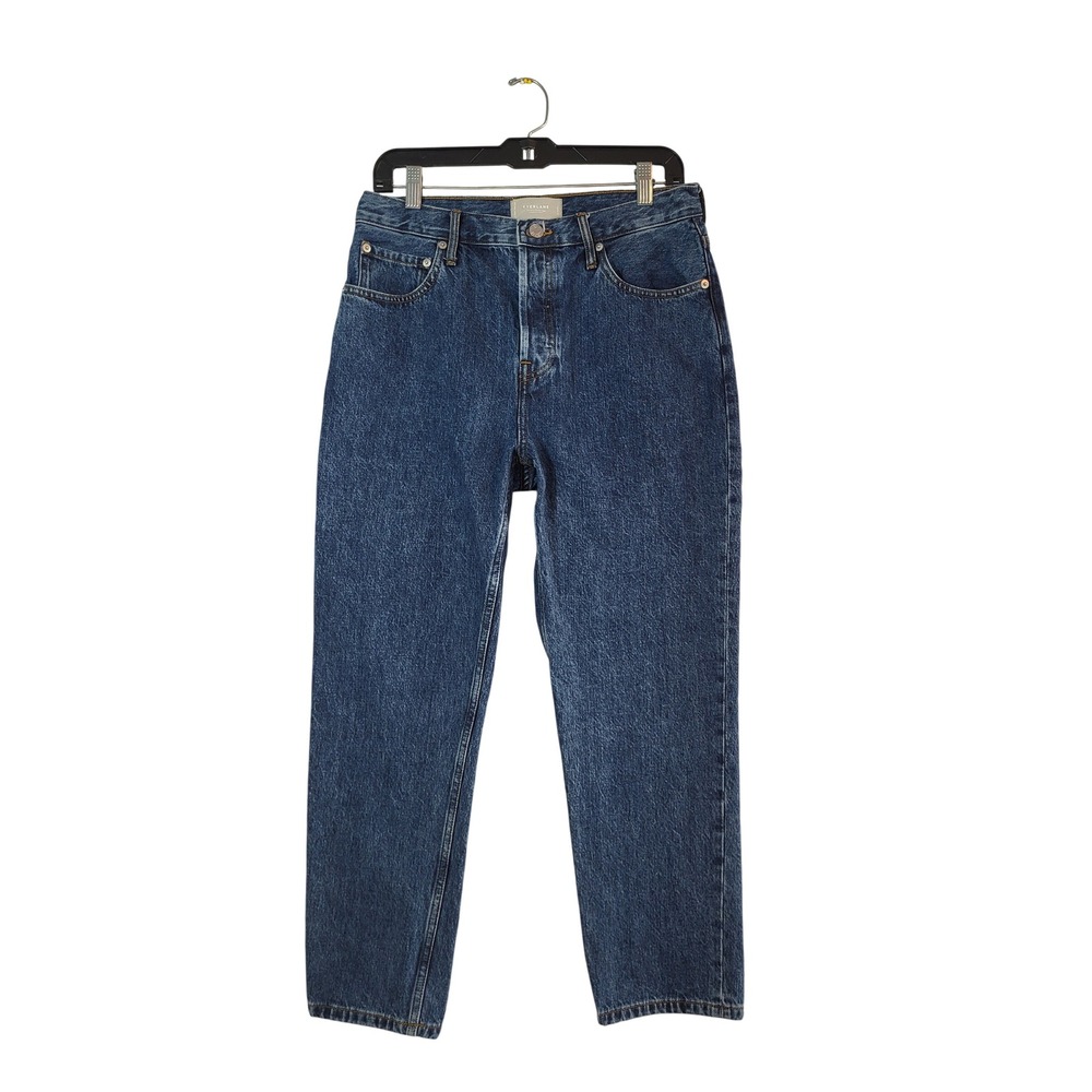 Everlane The 90s Cheeky Jean 30 Ankle Blue Organic Cotton Rigid Tapered Leg